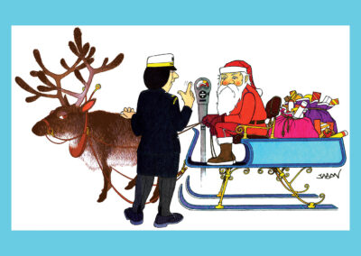 Bespoke, hand drawn, die cut creative and individual Christmas Cards