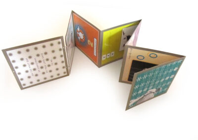 Bespoke, hand drawn, die cut creative and individual Christmas Cards