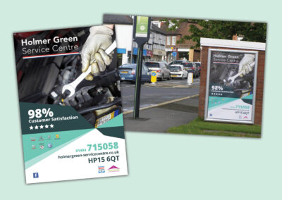 Poster design for advertising, banners, lightboxes and billboards