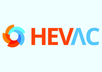 logo design, branding, HEVAC